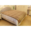 Camel Wool Lattice Blanket/Cashmere Fabric/Yak Wool Textile/Bed Sheet/Bedding